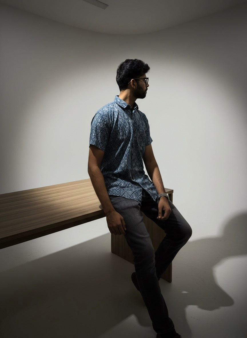 Dark Blue half-shirt