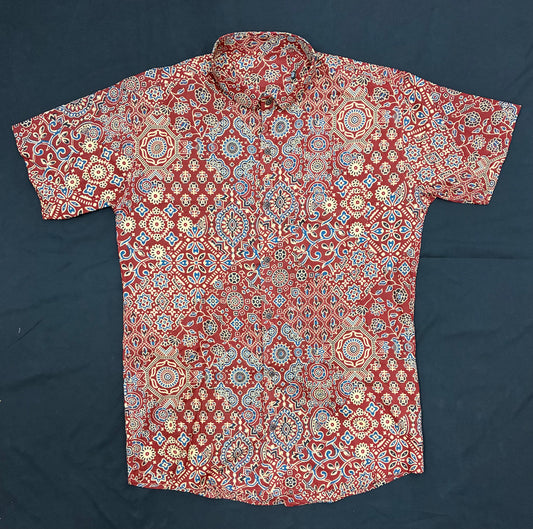 Red half-shirt