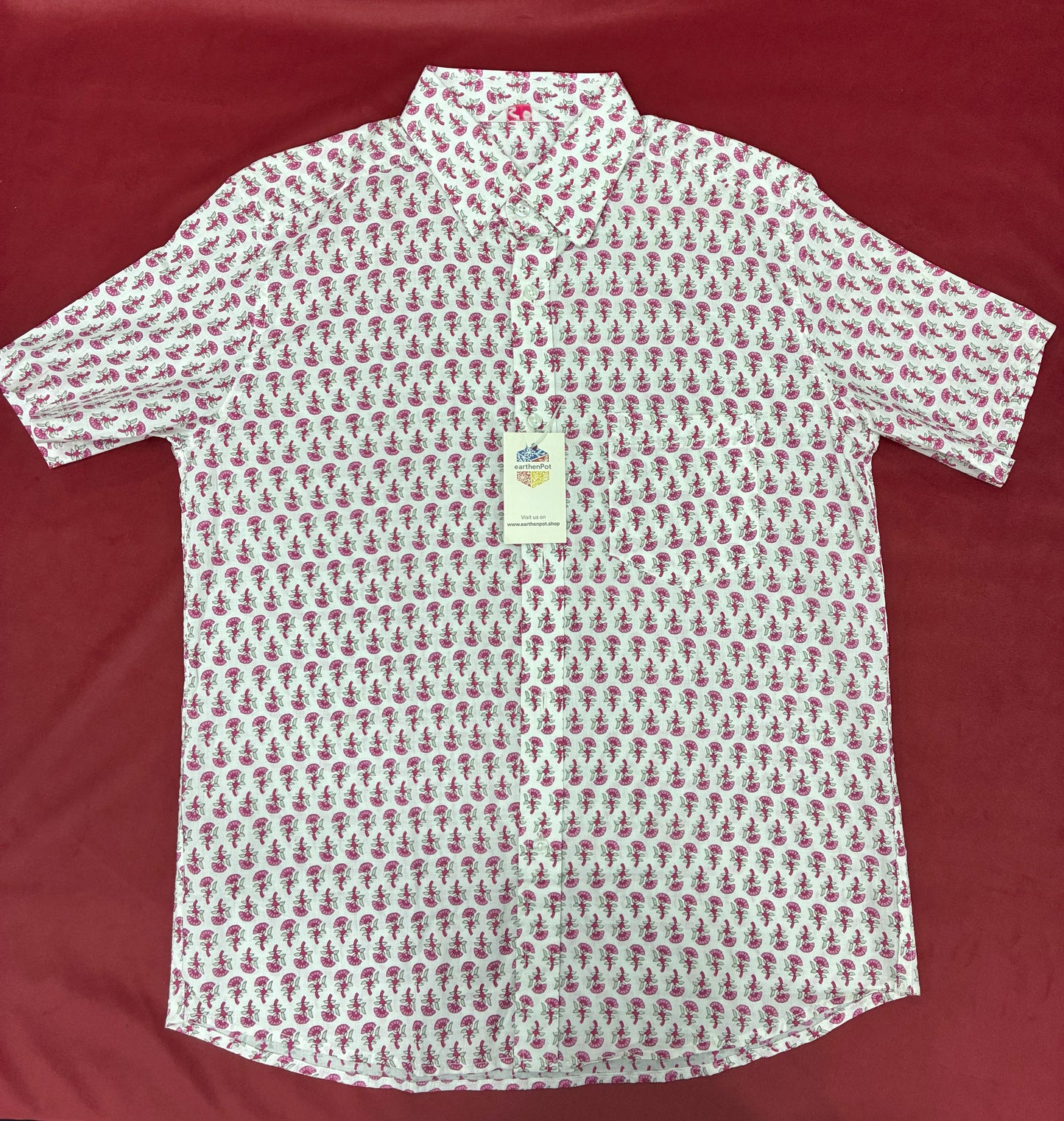 Pink /White half-shirt (Copy)