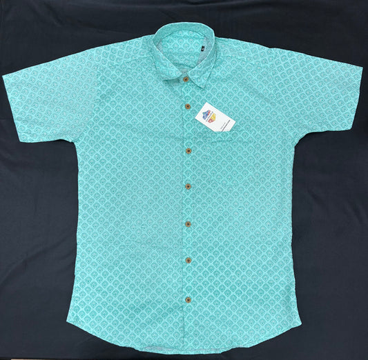 Teal half-shirt